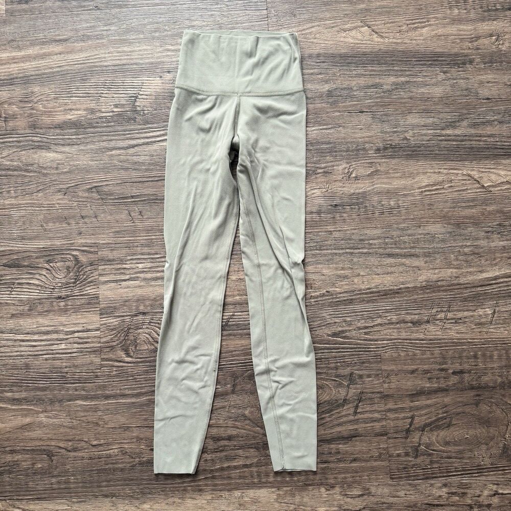 Nike Women's Yoga Luxe Infinalon 7/8 Tights Size 2XS CJ3801-320 Light Army